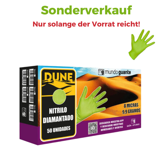 Dune Nitril Wiederverwendbarer Handschuhe grün