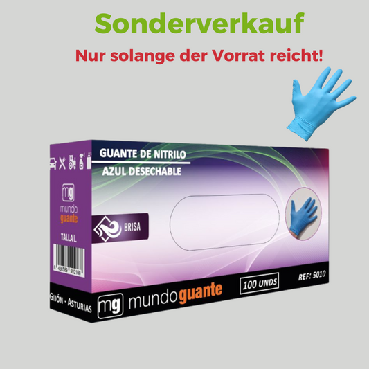 Gants jetables en nitrile Brisa 100 pièces.