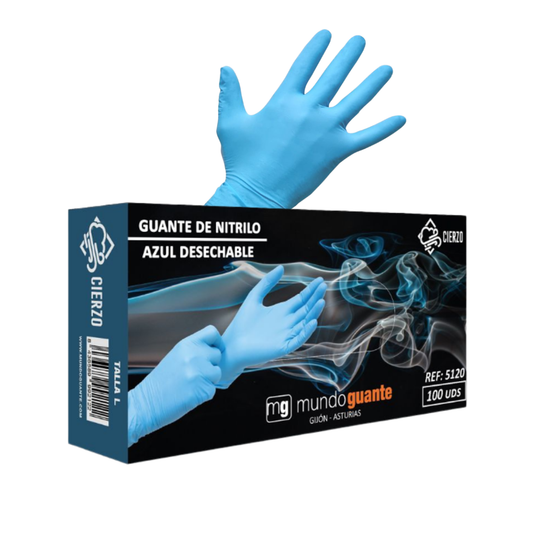 Guanti monouso in nitrile Cierzo 100 pezzi.
