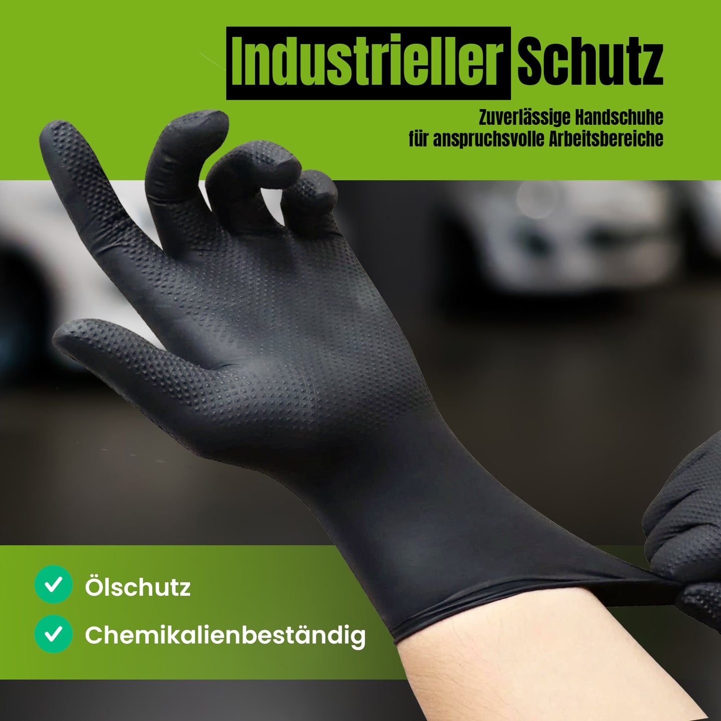 Gants réutilisables Sahara Nitrile 50 pcs Noir